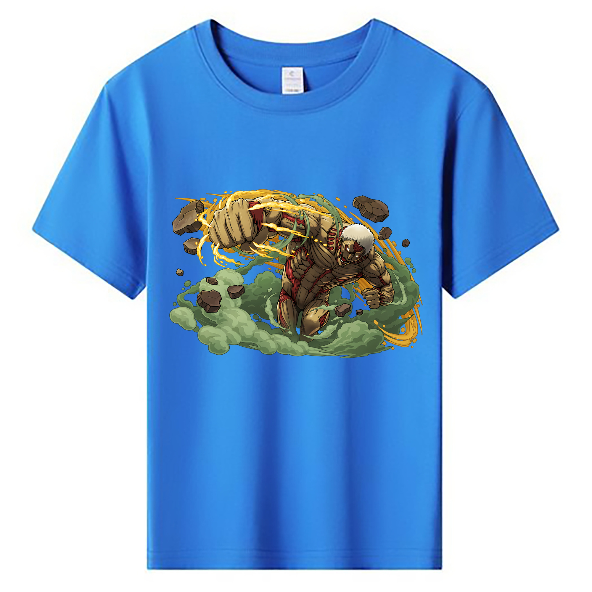 （画像用） 進撃の巨人 Attack on Titan 綿100％キッズTシャツ（フロントプリント）